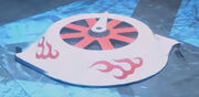 Flaming Wheel round shell