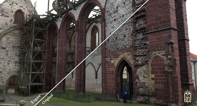 Datei:Kingdom Come - Deliverance Screenshot 09 monastery-comparison.jpg