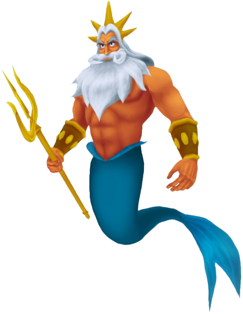 Image King Triton Kh Png Kingdom Hearts Wiki Fandom