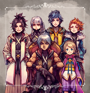 Kingdom Hearts Dark Road Artwork personnages