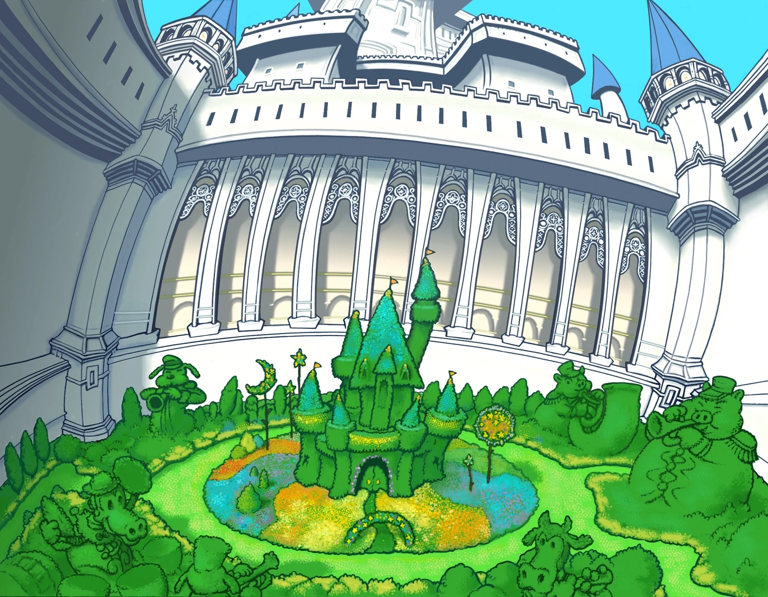 Image Jardin (Château Disney).jpg Kingdom Hearts Wiki FANDOM