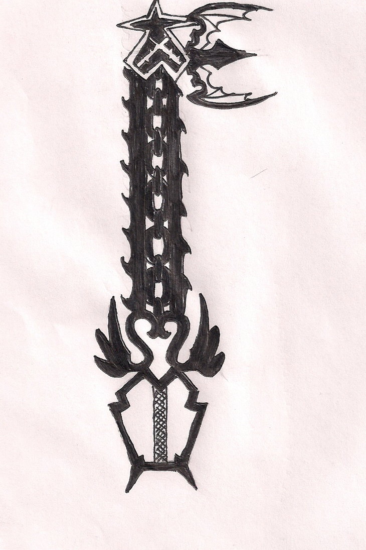 kingdom hearts iii dark keyblade prop replica kingdom hearts iii dark keyblade prop replica