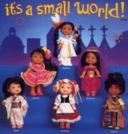 vintage it's a small world dolls