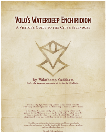 Volo S Dawic Enchiridion Kingsway Role Playing Group Wiki Fandom - city roblox money hack millenia style