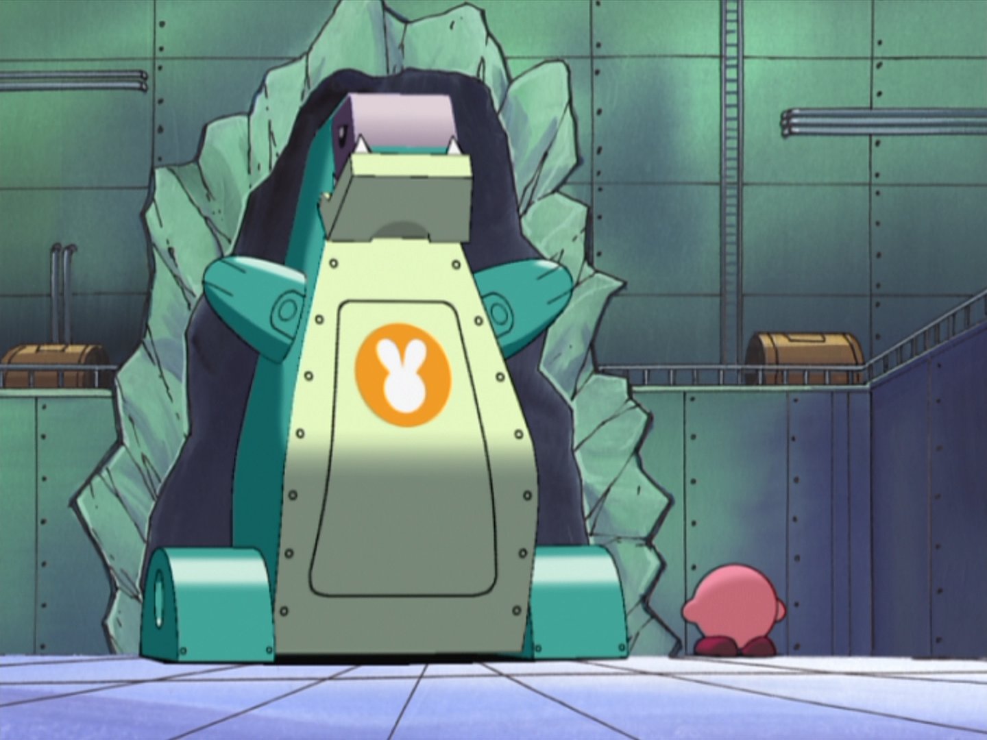 image kirby vs ice robot jpg kirby wiki fandom powered by wikia
