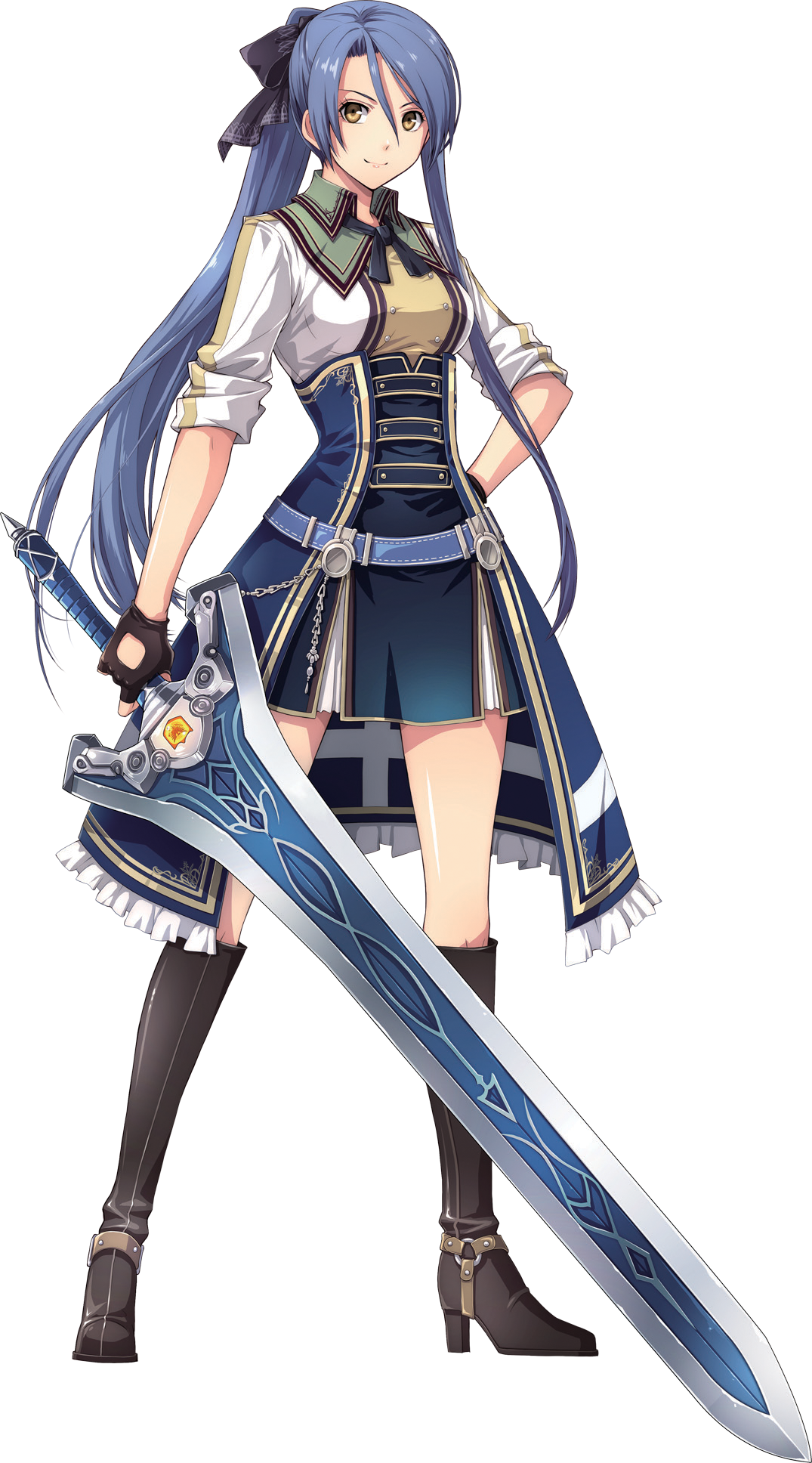 Anime Sword Girl Render By Shinkunekita On Deviantart - Anime Katana Sword  Drawing, HD Png Download , Transparent Png Image - PNGitem