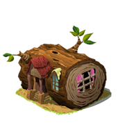 Hollow log house last