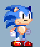 My Sonic sprite only bigger