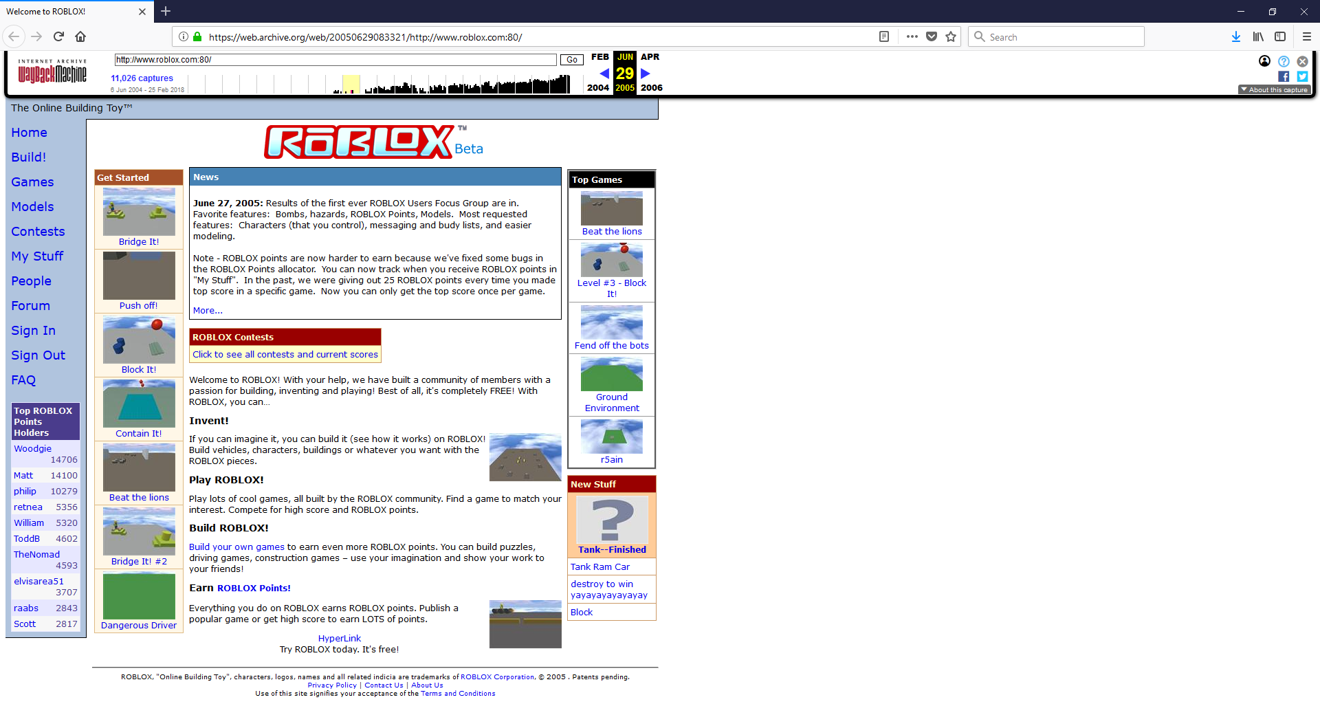 Roblox 2005 Klasky678 Wiki Fandom - roblox 2004 website beta