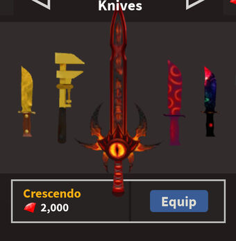 Crescendo Knife Ability Test Wiki Fandom - roblox knife ability