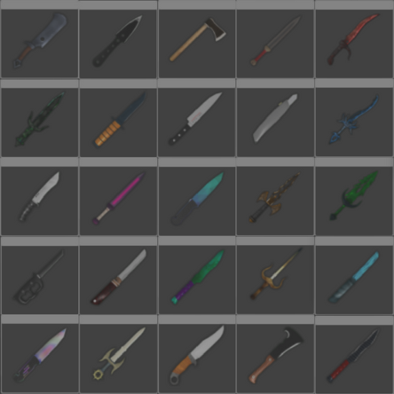 Roblox Knife Capsules Value List