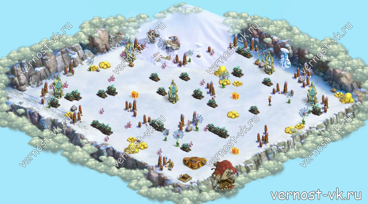 Карта локации северное сияние в клондайке