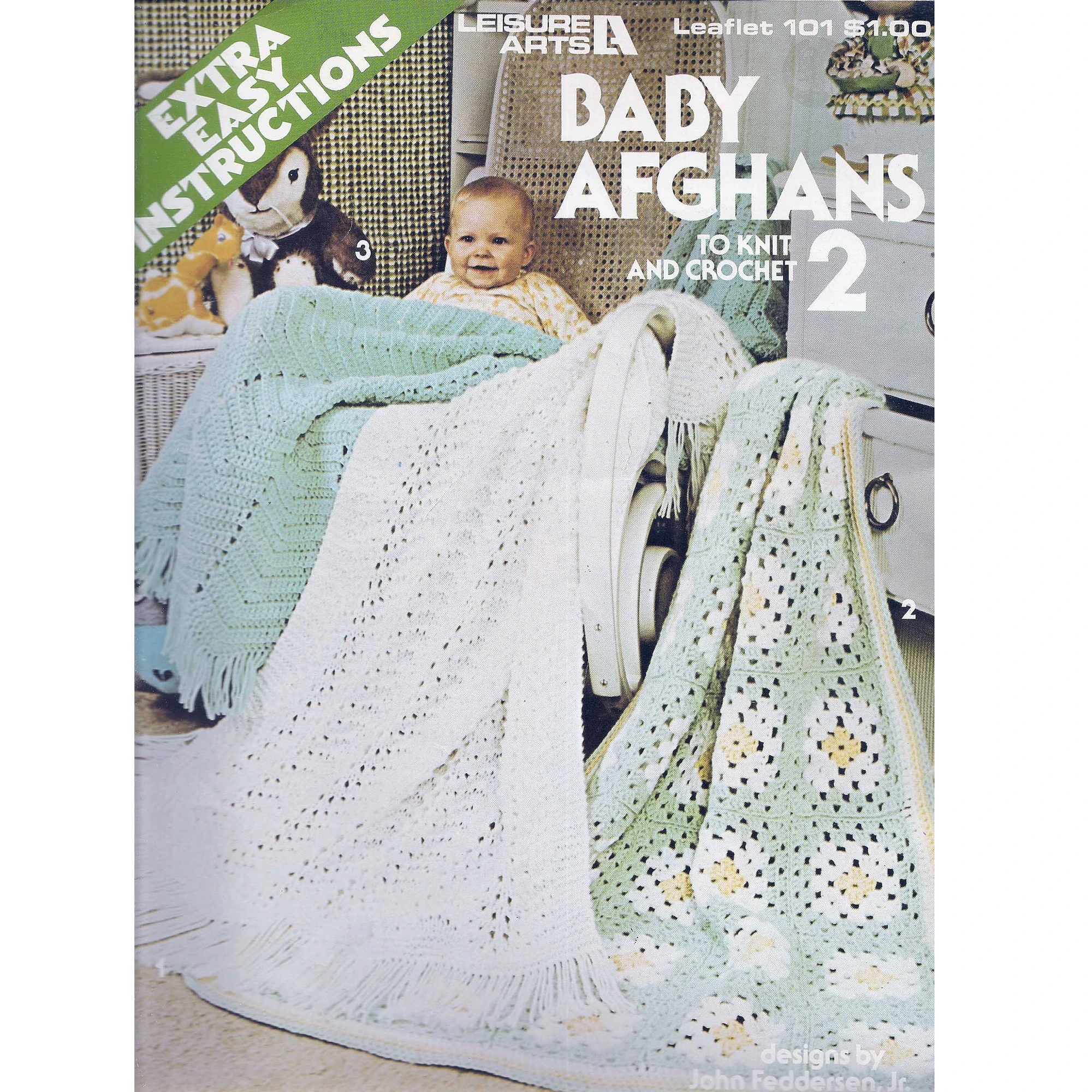 Leisure Arts 101 Baby Afghans To Knit and Crochet 2 | Knitting and