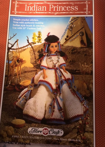 fibre craft indian princess doll