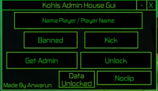 All Commands For Kohls Admin House Roblox