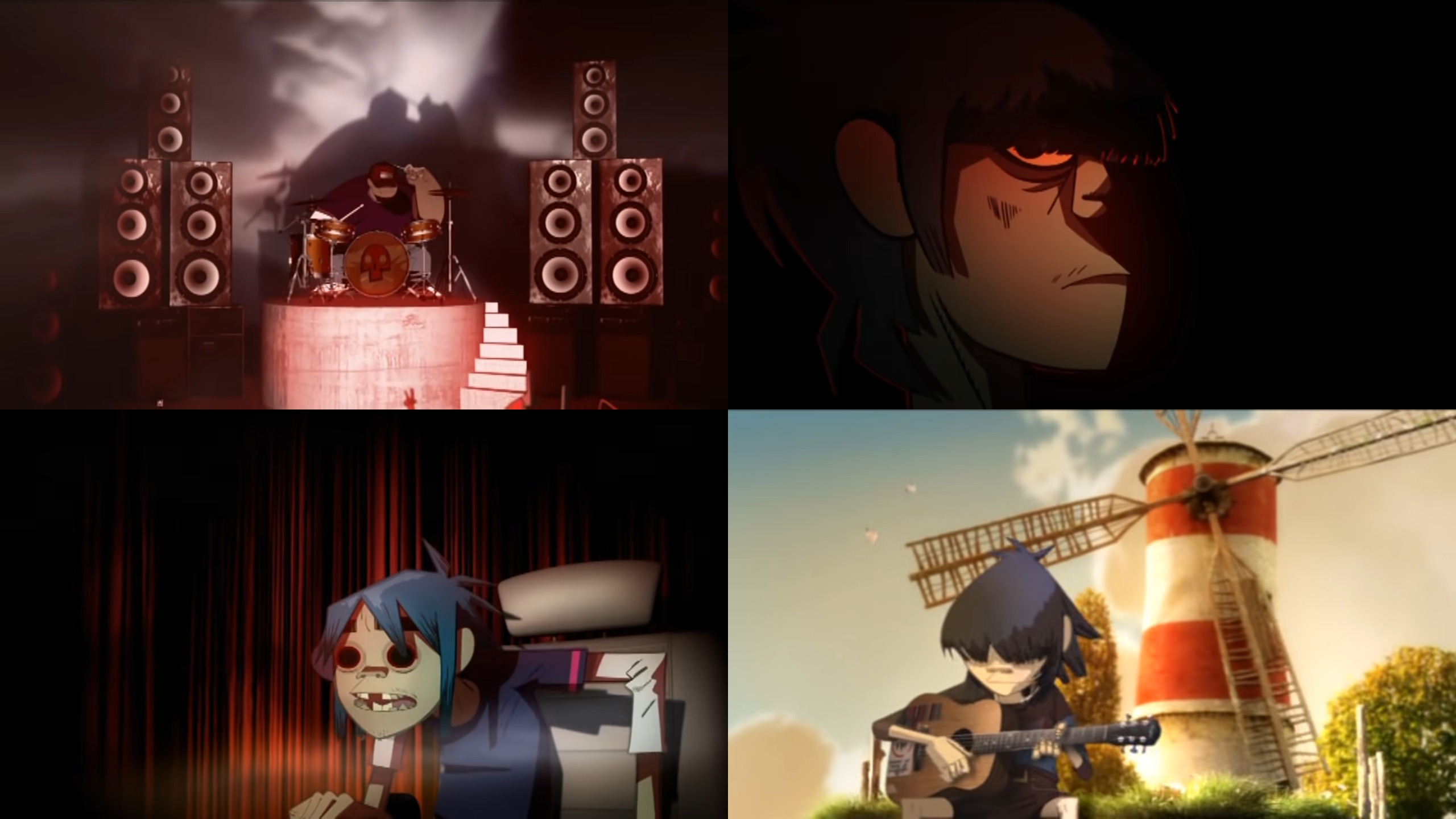 Песня gorillaz feel. Гориллаз Фил. Горилаз feel good Inc. Гориллаз Виндмилл. Группа гориллаз 2д.