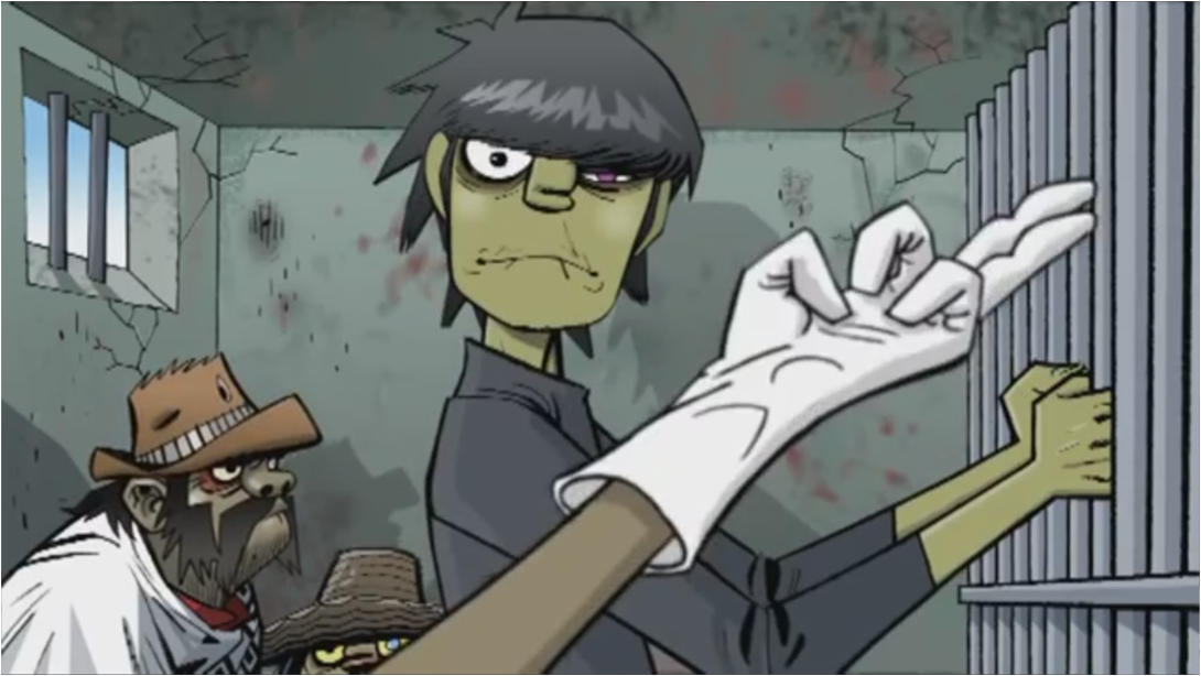 Murdoc X 2d 2d And Murdoc Gorillaz Fan Art Russel Hob 9408