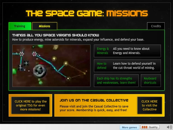 The Space Game Missions Kongregate Wiki FANDOM powered by Wikia