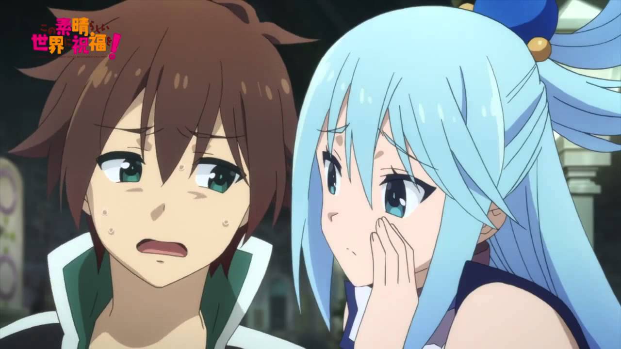 Image Aqua And Kazuma Kono Subarashii Sekai Ni Shukufuku Wo Wiki Fandom Powered By Wikia 