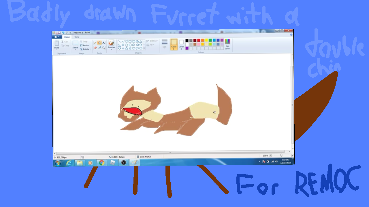Badly Drawn Furret With A Double Chin Kotg Wiki Fandom - furret 2 roblox