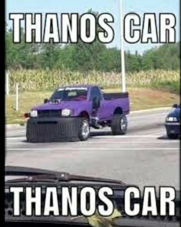 Thanos Car Ksks Joke Bank Wiki Fandom - thanos roblox thanoscar