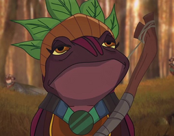 Olba is trying to help the platypus