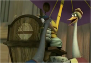 Apple cart duck Mr. Ping
