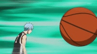 Takao blocking Kuroko's pass