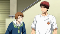 Kagami's amazed by Kuroko's skill