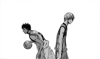 Aomine passing Inoue