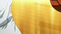 Hayama dribbles past Miyaji