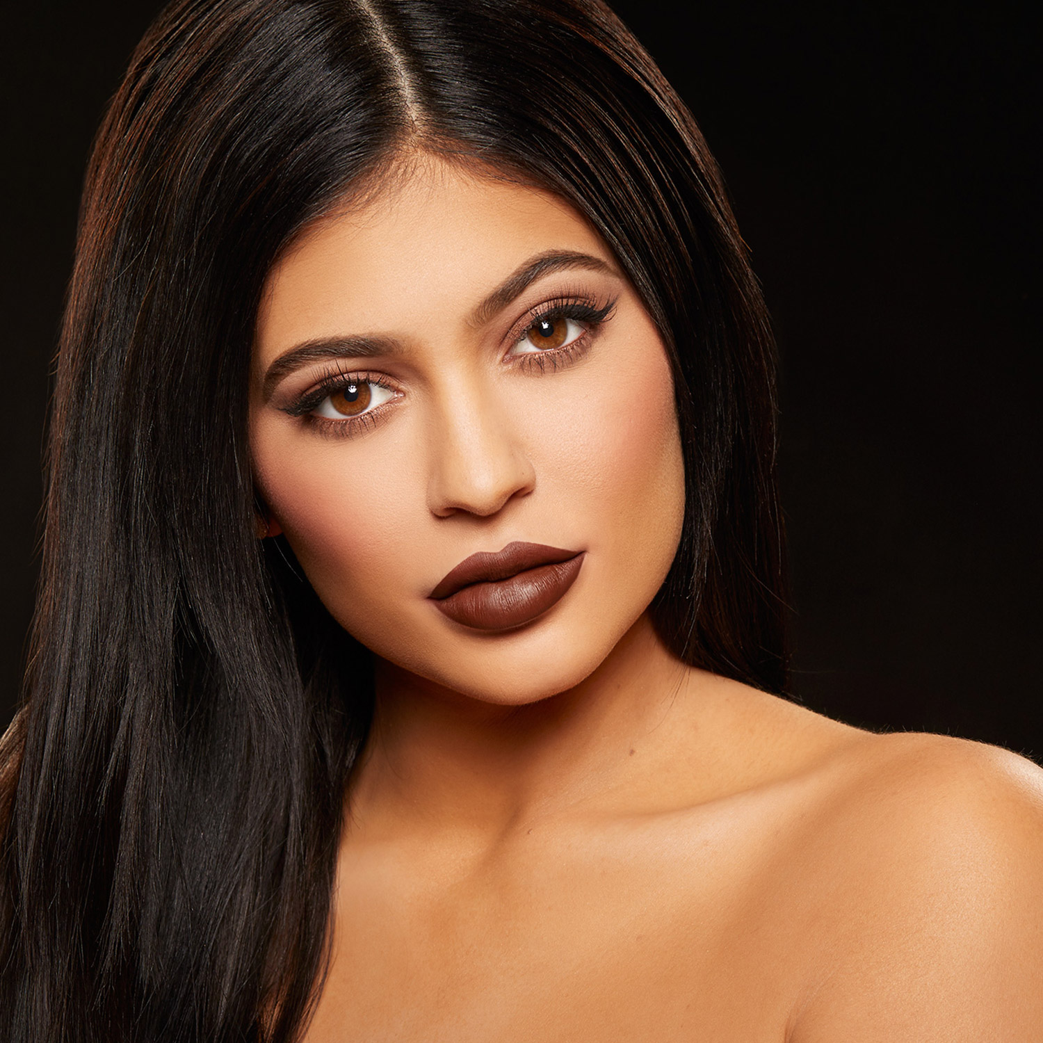 Image - Kylie-jenner-portrait-brown-hair-nick-saglimbeni-lipkit-kylie ...