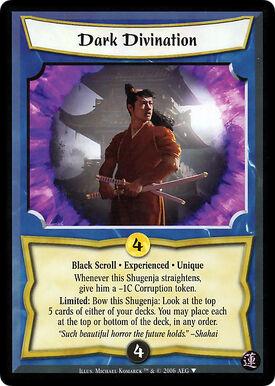 Dark Divination Exp-card