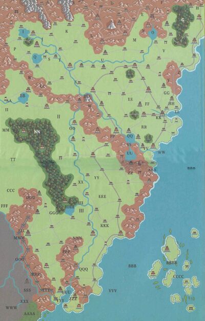 Geography of Rokugan in 1125