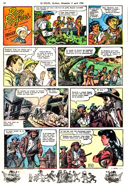 Roy Rogers soleil 11-4-1954
