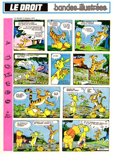 Winnie tigger la presse