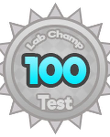 Badge Lab Champ Lab Experiment Roblox Wiki Fandom - blue test logo roblox