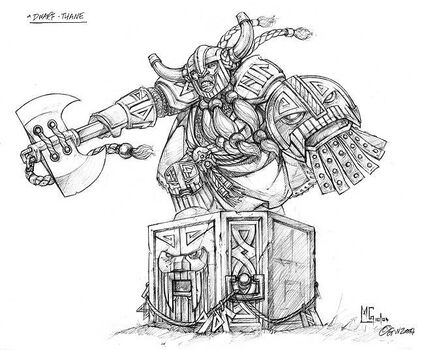 Boceto Señor Enano en Piedra juramento por Mark Gibbons