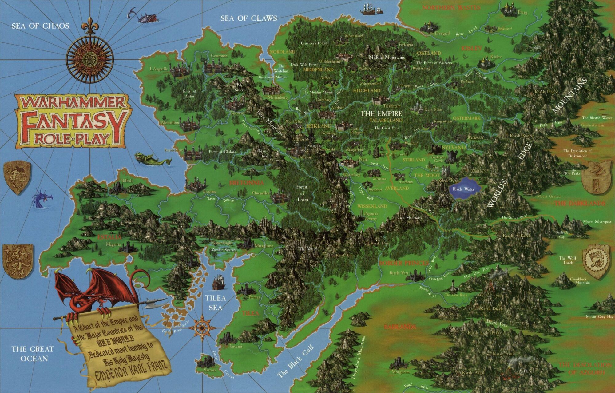 Imagen Mapa map warhammer fantasy viejo mundo old world.jpg Wiki La Biblioteca del Viejo