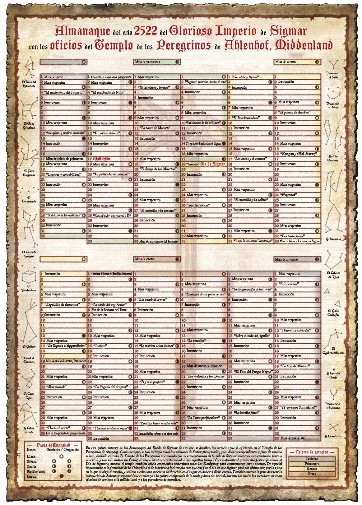 Calendario Imperial Wiki La Biblioteca del Viejo Mundo FANDOM