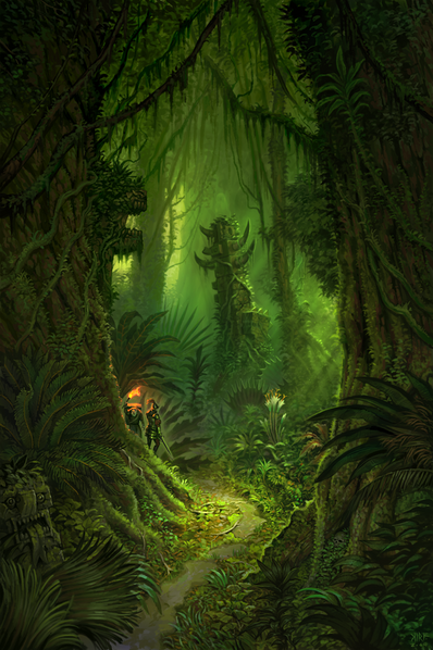 Jungla de Lustria por Jonathan Kirtz