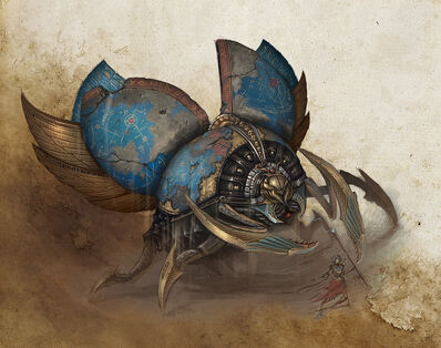 Titán de Khemri Reyes Funerarios Sam Lamont Forge World ilustración
