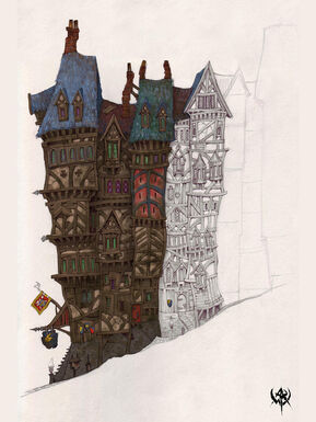 Altdorf Bloque de Edificios por Jonathan Kirtz Warhammer Online