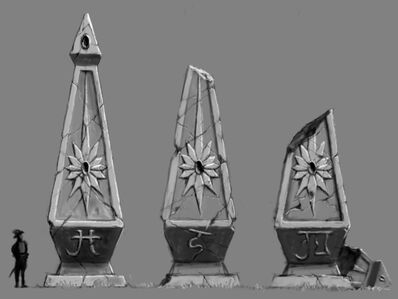 Warhammer Online Monolitos élficos por Toby Hynes Redbranch