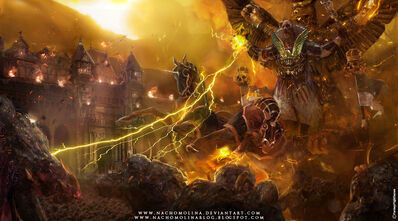 Gran Teogonista Volkmar Warhammer signs of faith por Nacho Molina