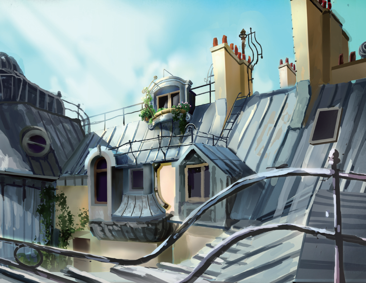 Image Paris Rooftops Painting.png Miraculous Ladybug Wiki FANDOM powered by Wikia