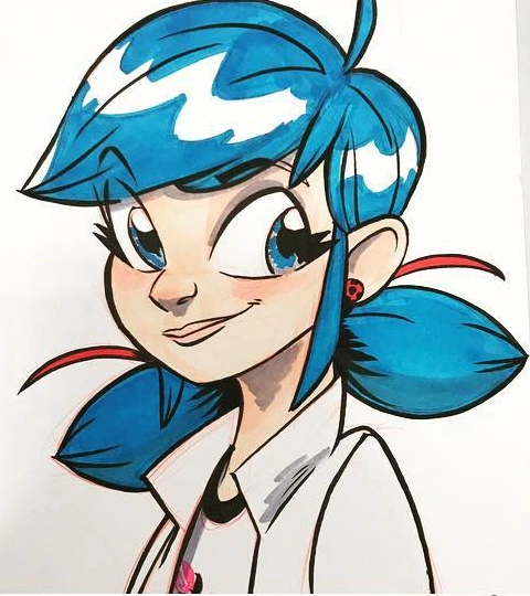 Image - Marinette drawing by Brian Hess.png | Miraculous Ladybug Wiki | FANDOM powered by Wikia