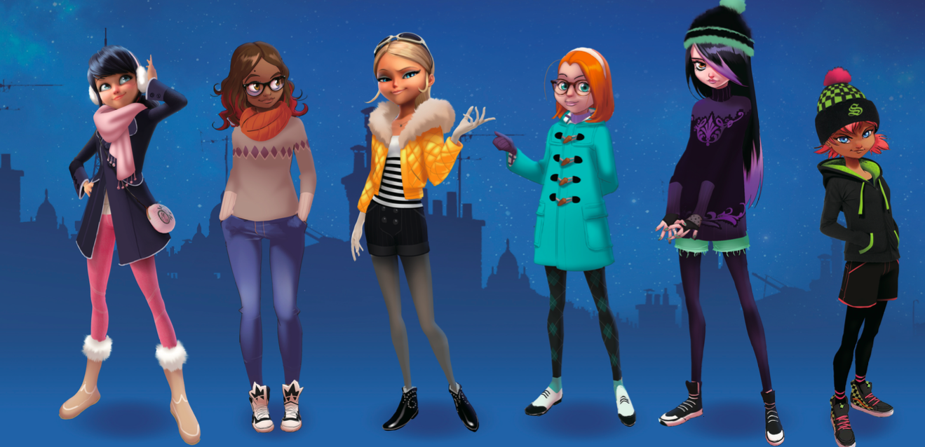 Image - Girls Winter Outfits.png | Miraculous Ladybug Wiki | FANDOM