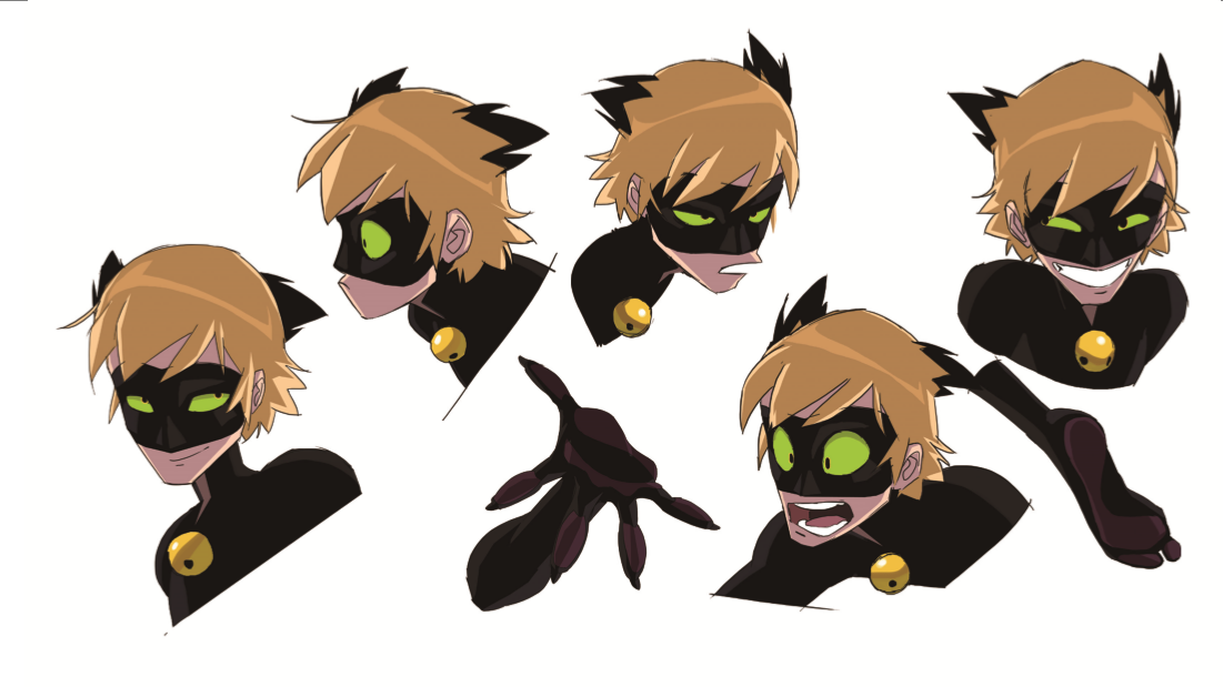 Image - Cat Noir Expression concept art.png | Miraculous Ladybug Wiki