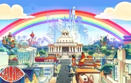 CN City Rainbow Background
